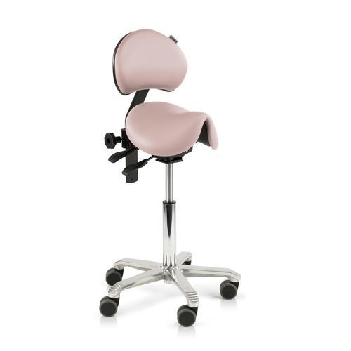 Sgabello per struttura sanitaria - 6510T - Score BV - ad altezza regolabile / girevole / con schienale