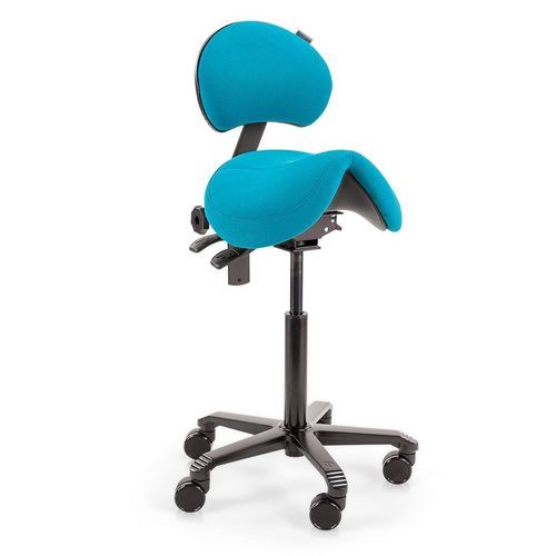 Sgabello per struttura sanitaria - Office Jumper - Score BV - ad altezza regolabile / girevole / con rotelle