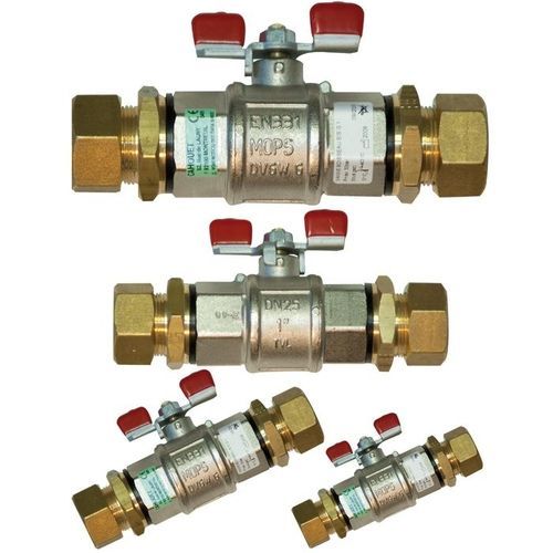 Valvola di gas - 1/4T - CAHOUET S.A. - per gas medicali / a vuoto / PTFE