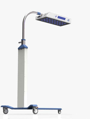 Lampada di fototerapia neonatale - Baby Led Force  - ERTUNÇ ÖZCAN - con rotelle / luce blu