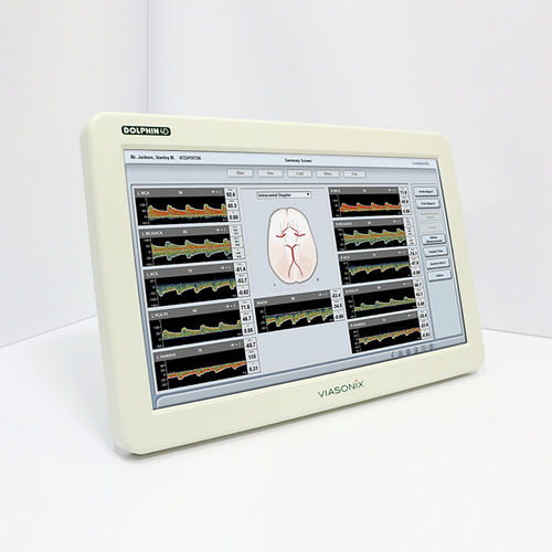 Doppler transcranico - DOLPHIN/4D - Viasonix - da tavolo / con touch screen / con rilevamento di embolia