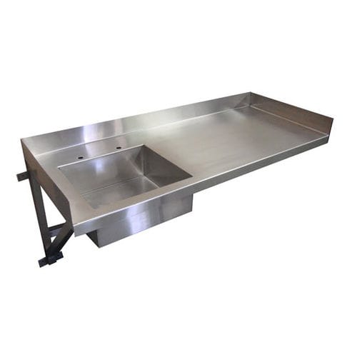 Lavandino 1 postazione - GAT-TBL-2460-WH-SS-ST - G2 Automated Technologies , LLC. - in acciaio inossidabile / a parete