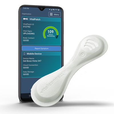 Monitor paziente indossabile - VitalPatch® - Vital Connect - ECG / per terapia intensiva / con connessione wireless