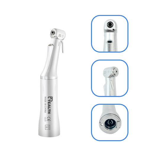 Contrangolo odontoiatrico - R20F-01C - Tealth Foshan Medical Equipment Co.,Ltd - pneumatico / riduttore / in fibra ottica