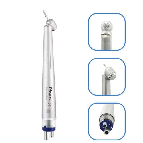 Turbina odontoiatrica - CK45L - Tealth Foshan Medical Equipment Co.,Ltd - pneumatica / 45° / con pulsante