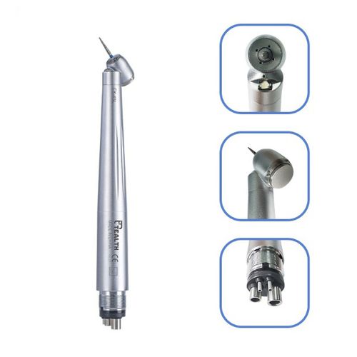 Turbina odontoiatrica - CK45L - Tealth Foshan Medical Equipment Co.,Ltd - pneumatica / 45° / con pulsante