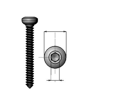 Vite per compressione ossea generica - 300.201 series - Medicalex - in acciaio inossidabile / non bloccata / corticale