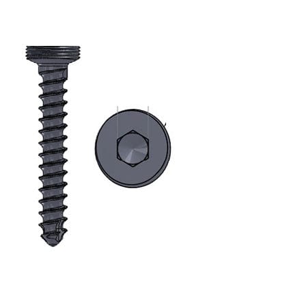 Vite per compressione ossea generica - 36.742 series - Medicalex - in acciaio inossidabile / bloccata / corticale