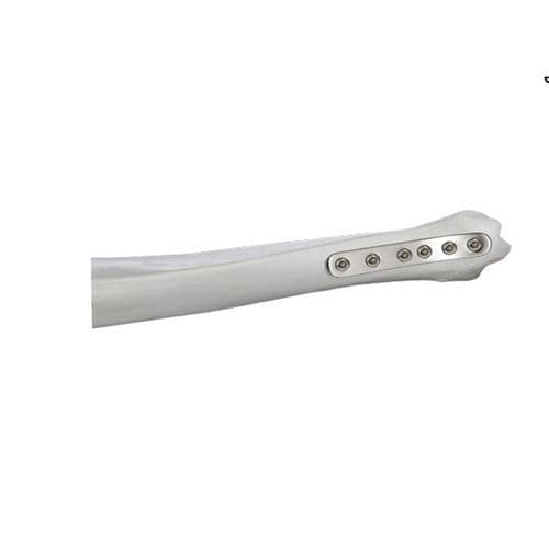 Placca di compressione per tibia - 37.804.2 series - Medicalex - distale / mediale / bloccata