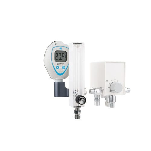 Miscelatore di gas medico - BlenderBuddy 2 - Maxtec - di ossigeno / d'aria / tubo flussometro