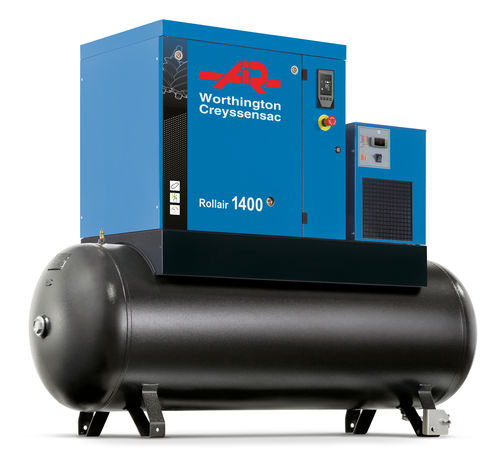 Compressore d'aria non specificato - ROLLAIR 300-1900 - Worthington Creyssensac - a vite / fisso / lubrificato