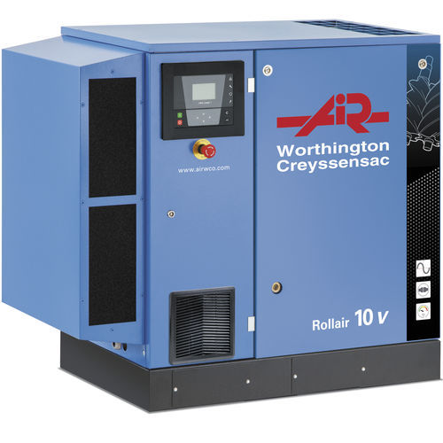 Compressore d'aria non specificato - ROLLAIR 10-20e V - Worthington Creyssensac - a vite / fisso / lubrificato