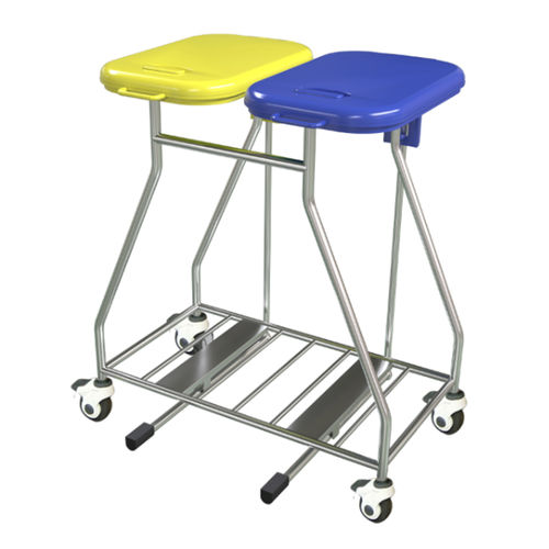Carrello portabiancheria medico - JDEJT112 - Jingdong Technology - per biancheria / 1 sacco / in acciaio inossidabile