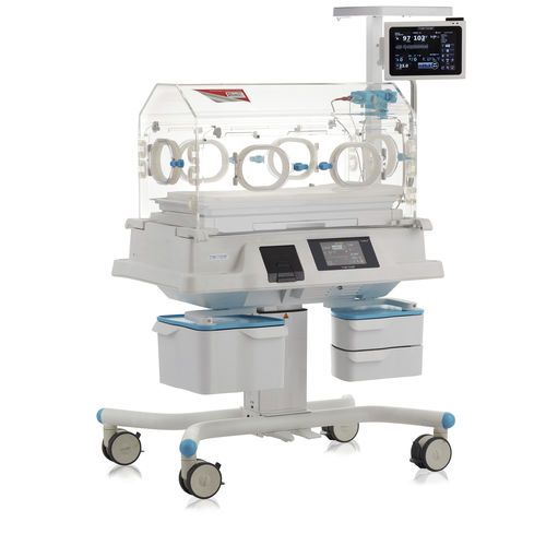 Incubatrice neonatale con rotelle - VAV - Tende Elektronik - ad altezza regolabile / Trendelenburg / con touch screen