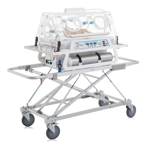 Incubatrice neonatale di trasporto - VAV-TR - Tende Elektronik - con rotelle / ad altezza regolabile / con bilancia