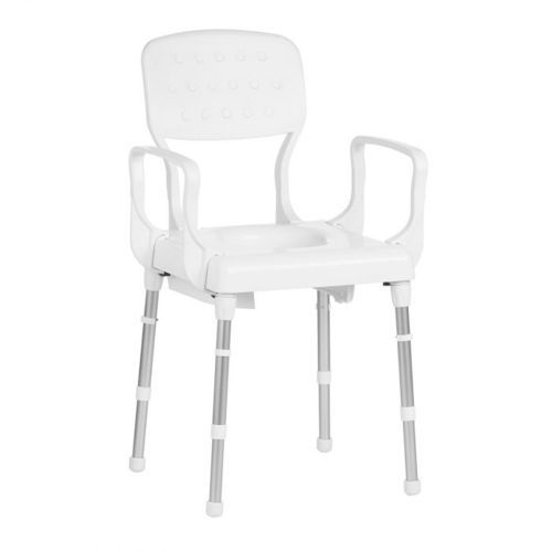 Sedia da toilette con secchio - STALHAM-STABLE series - Medi-Plinth - senza schienale / ad altezza regolabile