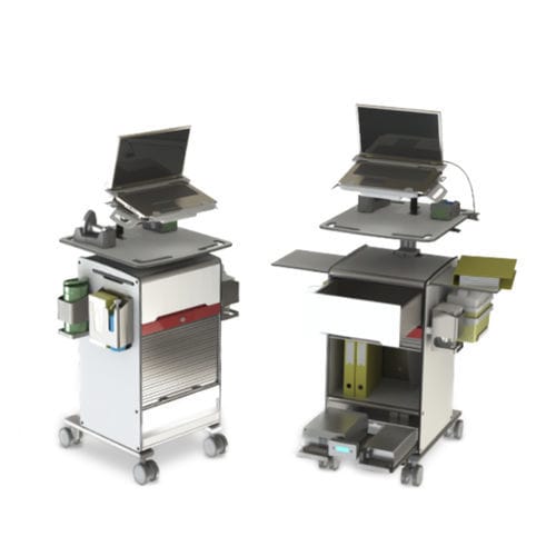 Carrello informatico medico - CASENOTE CN-19 - SYSTMZ - con batteria / mobile