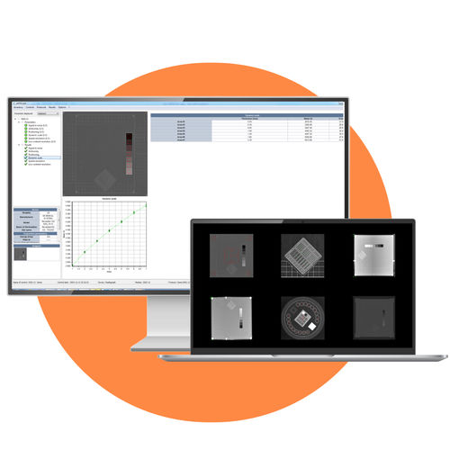 Modulo software di controllo qualità - RADIO QA - AQUILAB - per radiografia / per angiografia / di misura