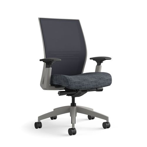 Sedia da ufficio con braccioli - Amplify - IDEON - con rotelle / girevole