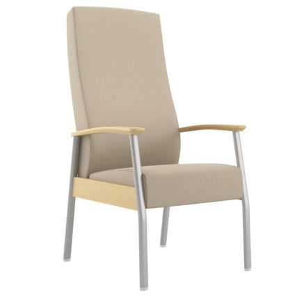 Sedia per sala d'attesa - canton  - WIELAND - con braccioli / con schienale alto