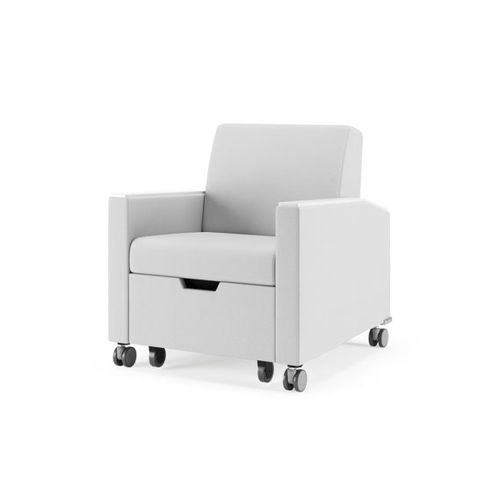 Poltrona per sala d'attesa - accord™ - WIELAND - convertibile / con rotelle / letto