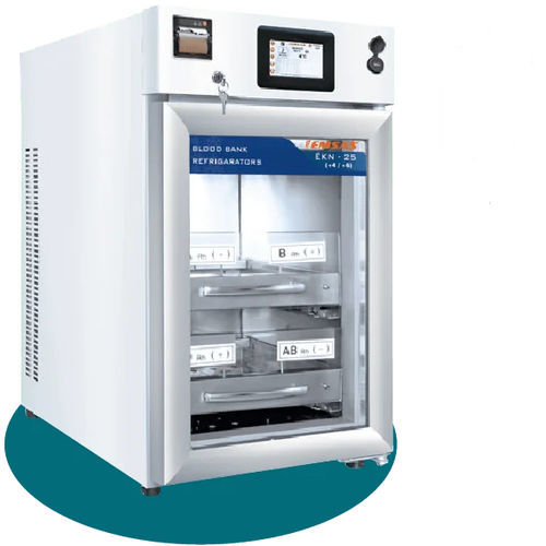 Frigorifero per banca del sangue - EKN 25 - EMSAS - ad armadio / 1 porta / con porta in vetro