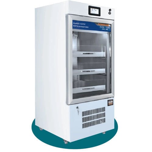 Frigorifero per banca del sangue - EKN 100 - EMSAS - ad armadio / 1 porta / con porta in vetro