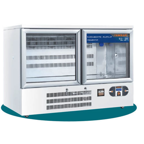Incubatore da laboratorio per piastrine - ECI 02 - EMSAS - in acciaio inossidabile / 2 porte / con rotelle