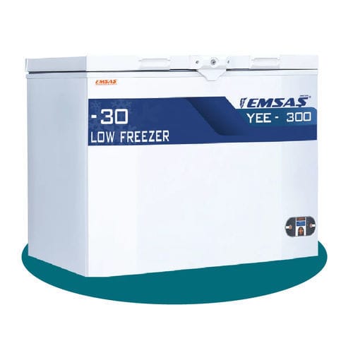 Congelatore per plasma ematico - YEE 300 - EMSAS - da laboratorio / orizzontale / 1 porta
