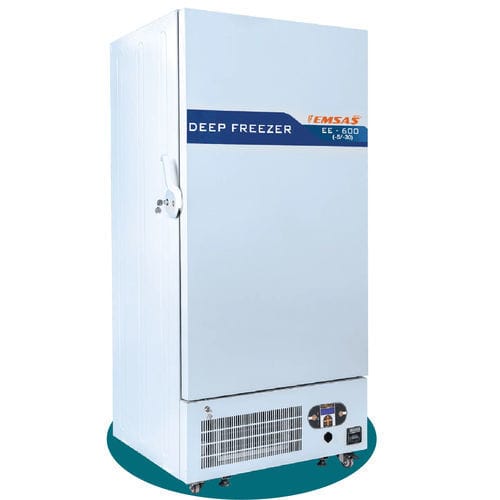 Congelatore per plasma ematico - EE 600 - EMSAS - da laboratorio / con rotelle / 1 porta