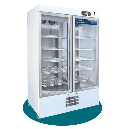 Frigorifero per farmacia - EKT 1450  - EMSAS - ad armadio / con rotelle / 2 porte