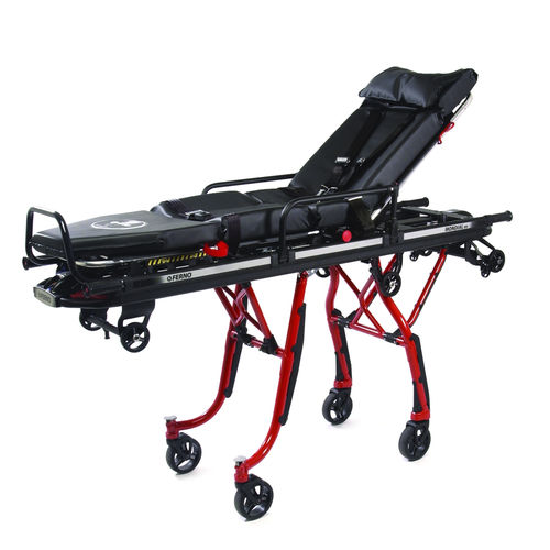 Barella con carrello da trasporto - Mondial® Monobloc - Ferno International - di emergenza / manuale / con schienale regolabile