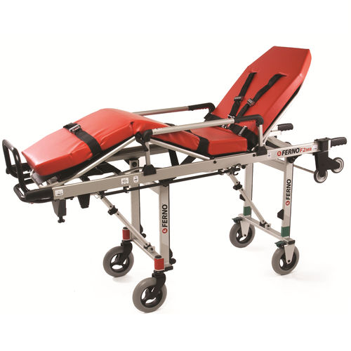 Barella con carrello da trasporto - F2 Monobloc - Ferno International - di emergenza / manuale / ad altezza regolabile