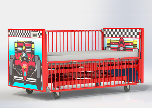 Letto da ospedale - RACE CAR - HARD Manufacturing CO., INC - elettrico / pediatrico / ad altezza regolabile