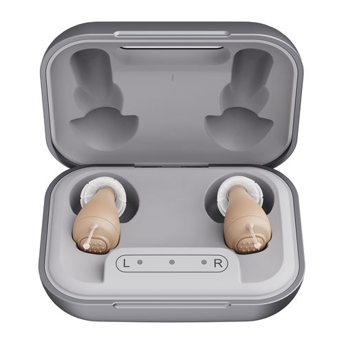 Audioprotesi CIC - JH-A26A - Huizhou Jinghao Medical Technology - con riduzione del rumore / con telecoil / ricaricabile