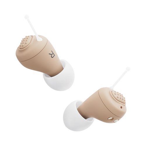 Audioprotesi CIC - JH-A26A - Huizhou Jinghao Medical Technology - con riduzione del rumore / ricaricabile / beige