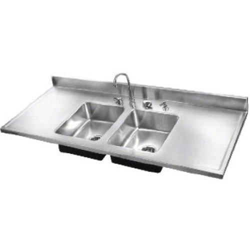 Lavandino 2 postazioni - DM-48-34 - Just Manufacturing - in acciaio inossidabile / da bancone / con gocciolatoio