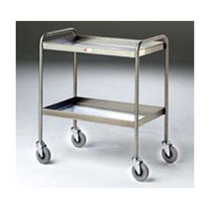 Carrello da sbarazzo - KH436 - K Care Healthcare Equipment - in acciaio inossidabile / 2 vassoi