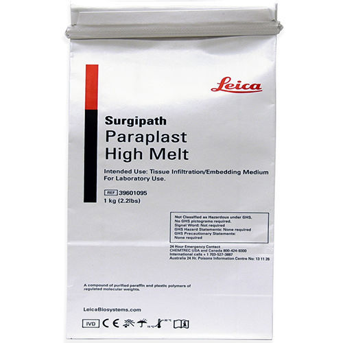 Reagente di cere di paraffina - Paraplast High Melt  - Leica Biosystems - mezzo reattivo / per istologia / per inclusione di tessuti