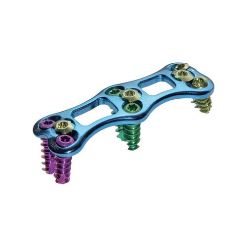 Placca per artrodesi cervicale - VI - Lepu Medical - bloccata / in titanio / 2 livelli