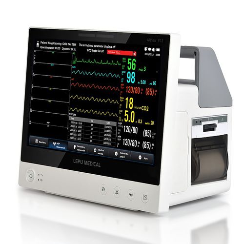 Monitor multiparametrico su carrello - AIView V10 - Lepu Medical - portatile / su rotelle / comodino