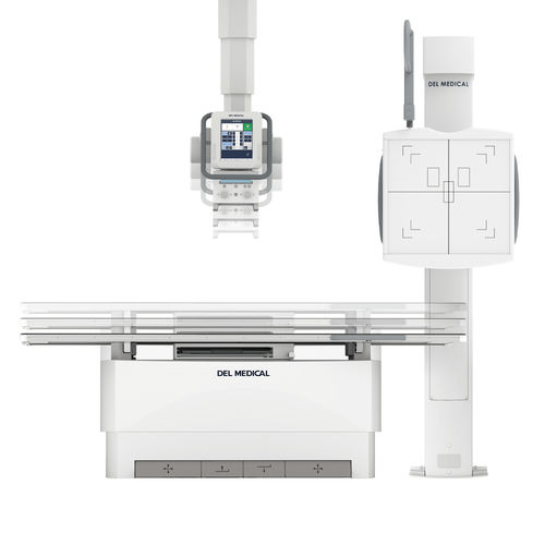 Sistema di radiografia digitale - OTC18S - DEL Medical - per radiografia multidisciplinare / con bucky da terra / con braccio portatubo telescopico a soffitto