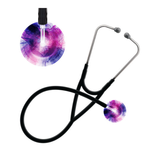 Stetoscopio cardiologico - Tie Dye - UltraScope - a padiglione singolo / in acciaio inossidabile