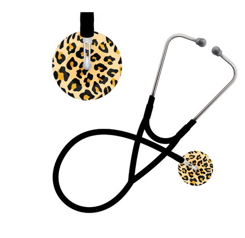 Stetoscopio cardiologico - Leopard Print  - UltraScope - veterinario / a padiglione singolo / in acciaio inossidabile