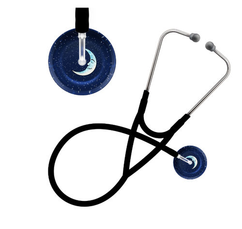 Stetoscopio cardiologico - Crescent Moon - UltraScope - a padiglione singolo / in acciaio inossidabile