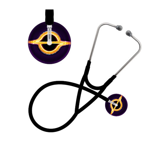 Stetoscopio cardiologico - Black Hole - UltraScope - a padiglione singolo / in acciaio inossidabile