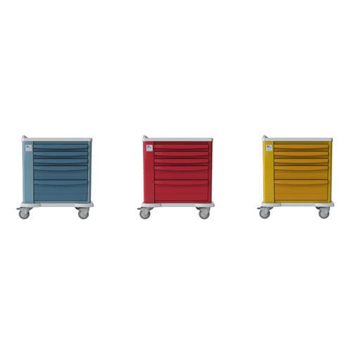 Carrello per uso generale - MC3XX051122 - MEDICAL MODULAR SYSTEM S.A. (MMS) - di stoccaggio / di servizio / di pulizia