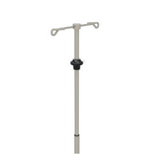 Asta portaflebo 2 ganci - MC01100010 - MEDICAL MODULAR SYSTEM S.A. (MMS) - telescopica / in acciaio inossidabile / ad altezza regolabile
