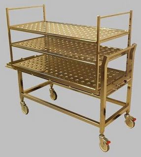 Carrello per uso generale - Goldsworth - di carico / in acciaio inossidabile / 3 vassoi