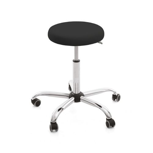 Sgabello per ambulatorio - 3719 series - Chattanooga International - ad altezza regolabile / con rotelle / nero